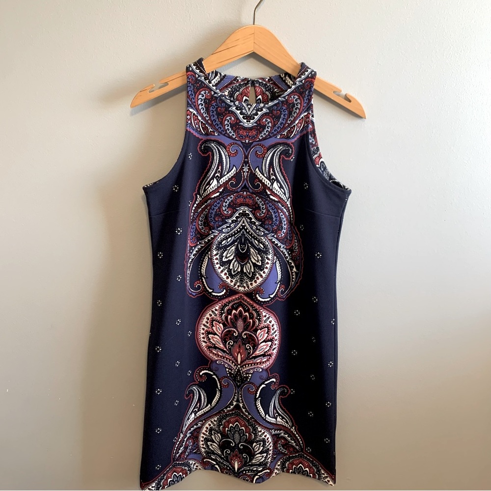 Banana Republic Sheath Straight Paisley Dress